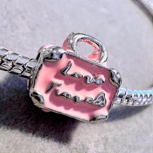 Pandora Handbags - Pink Travel Bag Charm fits PANDORA